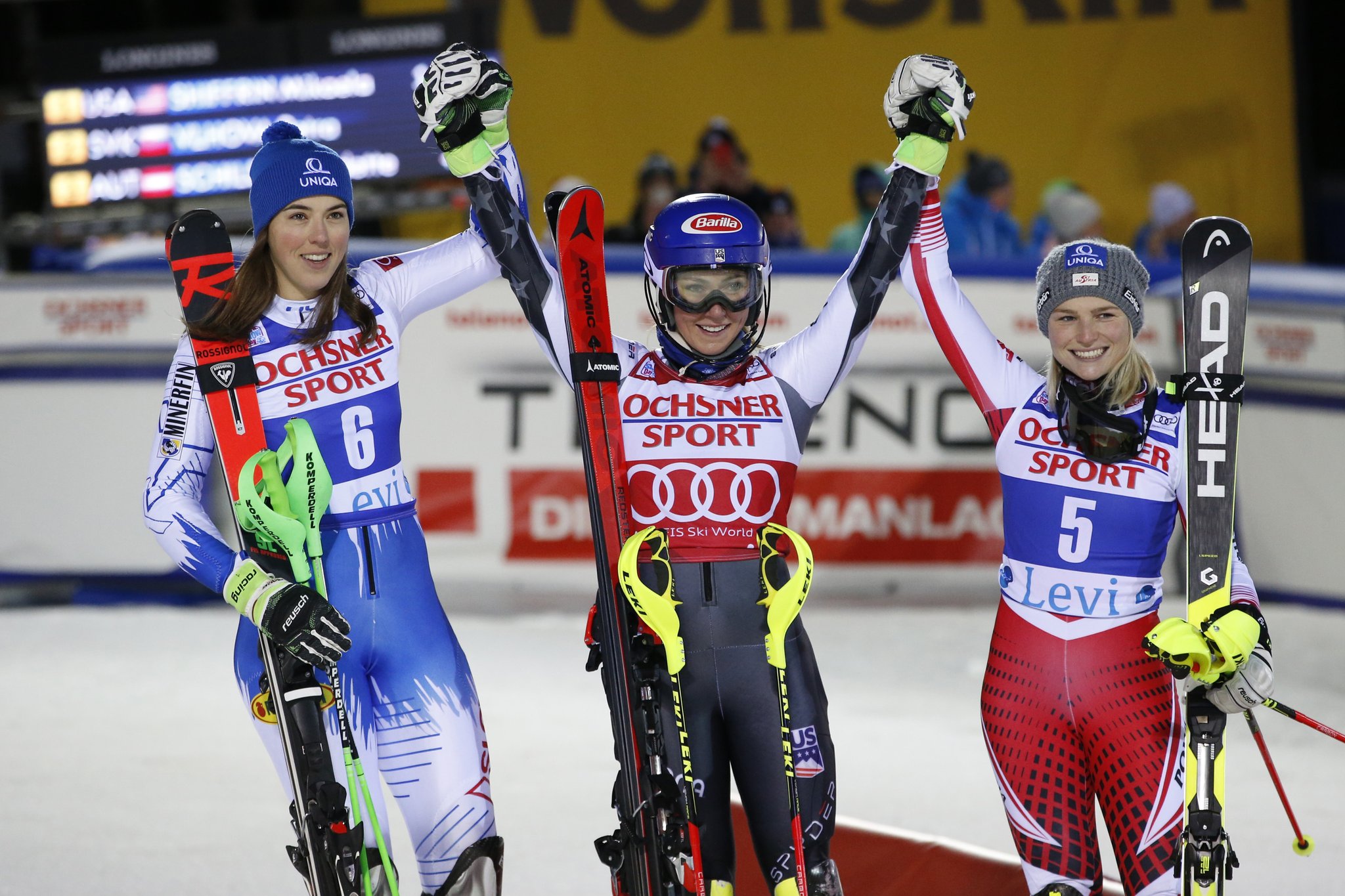 levi 2018, podium